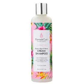 Flora and Curl Rose Water and Honey Cream Shampoo 300ml